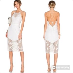 Lovers & Friends Cream/off White  Midi Dress  sz M